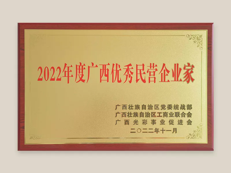 2022广西优秀民营企业家 苏治